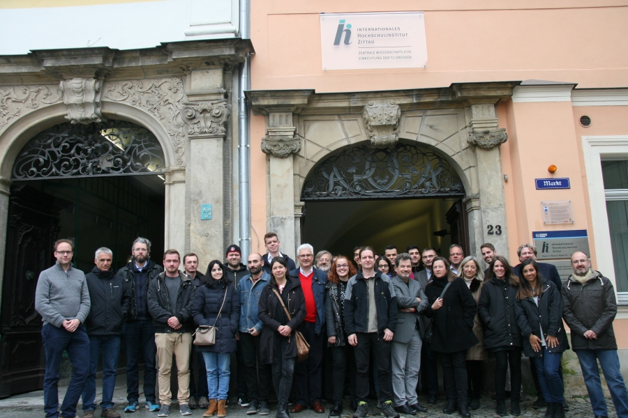 Project Consortium in front of IHI Zittau (Germany)